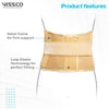 VISSCO DELUXE FRAME BACK SUPPORT - BEIGE