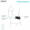 VISSCO UNIVERSAL ELASTIC WRIST SUPPORT | WRIST SUPPORT FOR COLLE'S FRACTURE (BLACK)