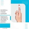VISSCO FINGER SPLINT - BASEBALL | PROVIDES FIRM SUPPORT TO THE DIP JOINT OF THE FINGER (SILVER)