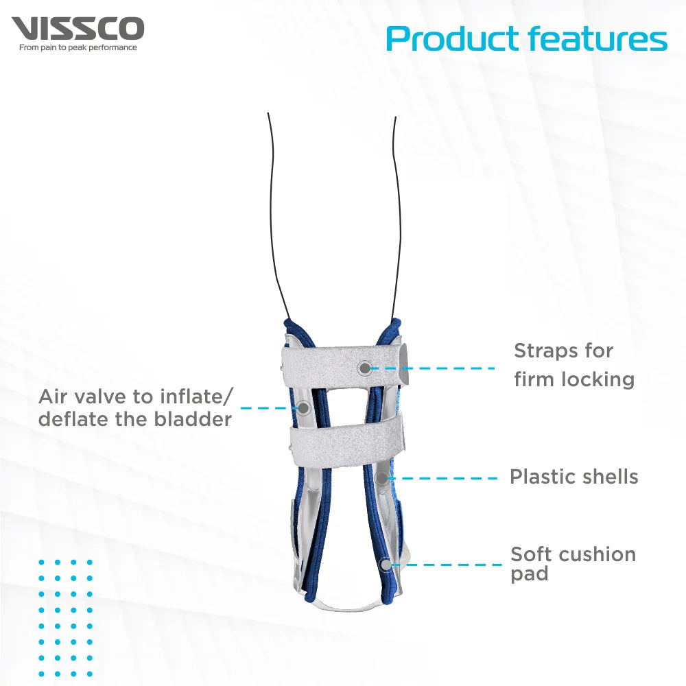 VISSCO AIR ANKLE BRACE (WHITE)