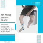 VISSCO AIR ANKLE BRACE (WHITE)