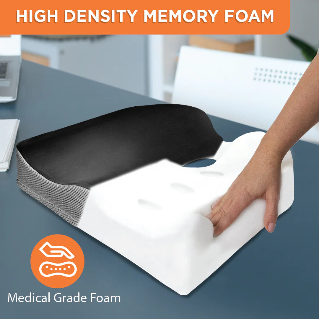 VISSCO ORTHOPAEDIC COCCYX CUSHION SEAT | FOR LOWER BACK & TAILBONE PAIN RELIEVER