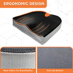 VISSCO ORTHOPAEDIC COCCYX CUSHION SEAT | FOR LOWER BACK & TAILBONE PAIN RELIEVER