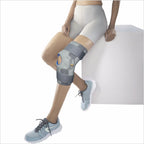 VISSCO NEOPRENE HINGED PATELLA KNEE BRACES (GREY)- SINGLE PIECE