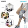 VISSCO NEOPRENE HINGED PATELLA KNEE BRACES (GREY)- SINGLE PIECE