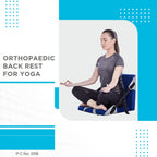 VISSCO ORTHOPAEDIC BACK REST FOR YOGA | HELPS TO CORRECT POSTURE OF THE LOWER BACK DURING YOGA (BLUE)