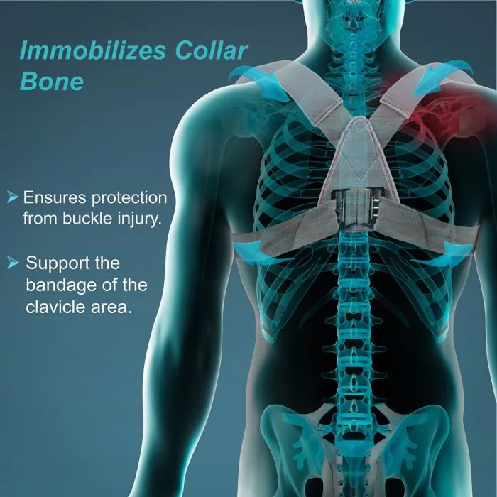 TYNOR CHILD CLAVICLE BRACE WITH BUCKLE- GREY ( C-05 )