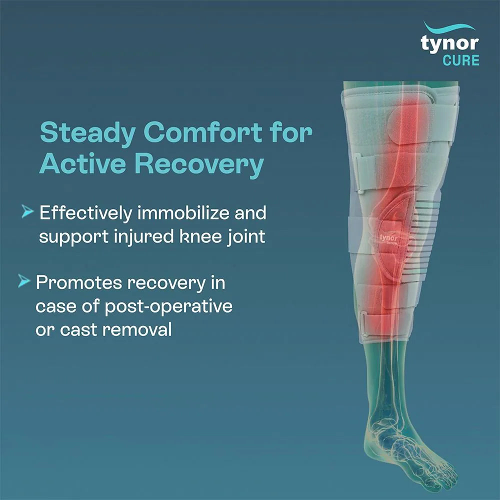 TYNOR KNEE IMMOBILISER 22"/56CM  ( D-28 )