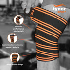 TYNOR WEIGHT LIFTING KNEE WRAP ( 104 )