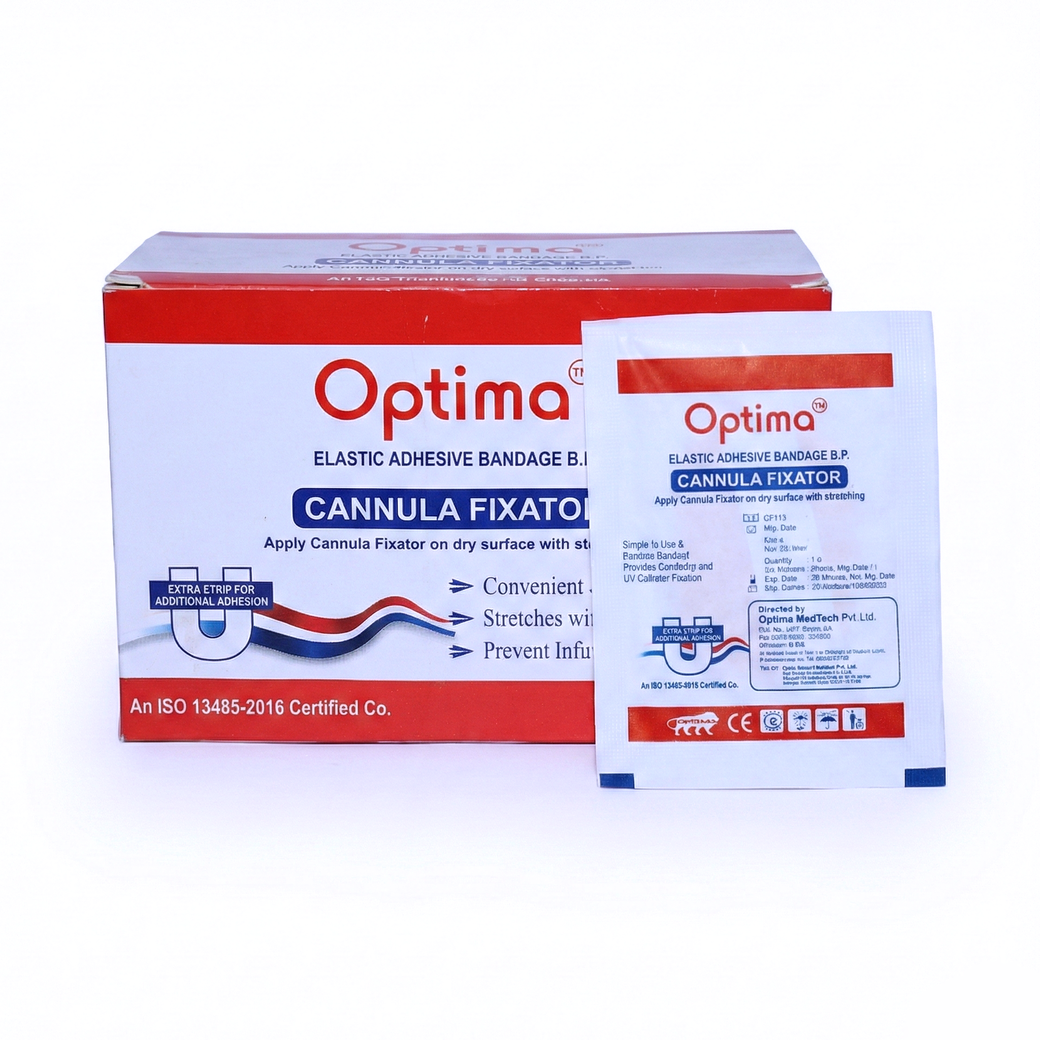 OPTIMA ELASTIC ADHESIVE BANDAGE B.P. | CANNULA FIXATOR DRESSING TAPE