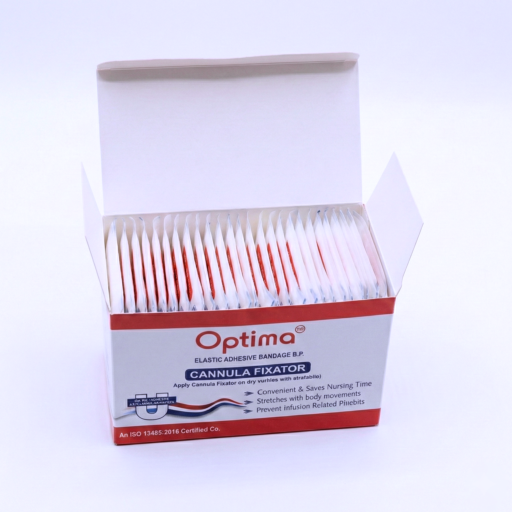 OPTIMA ELASTIC ADHESIVE BANDAGE B.P. | CANNULA FIXATOR DRESSING TAPE