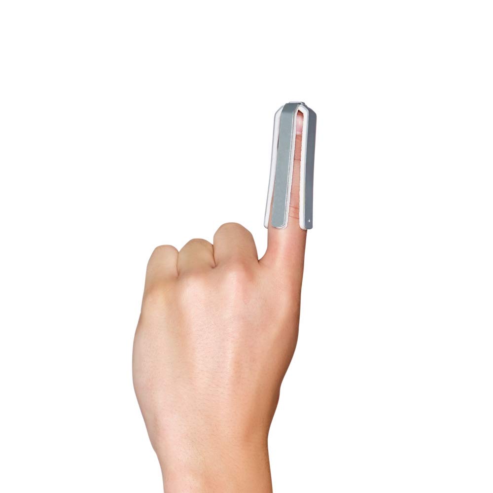VISSCO FINGER SPLINT - ALL SIDES | PROVIDES FIRM SUPPORT TO THE FINGER (SILVER)