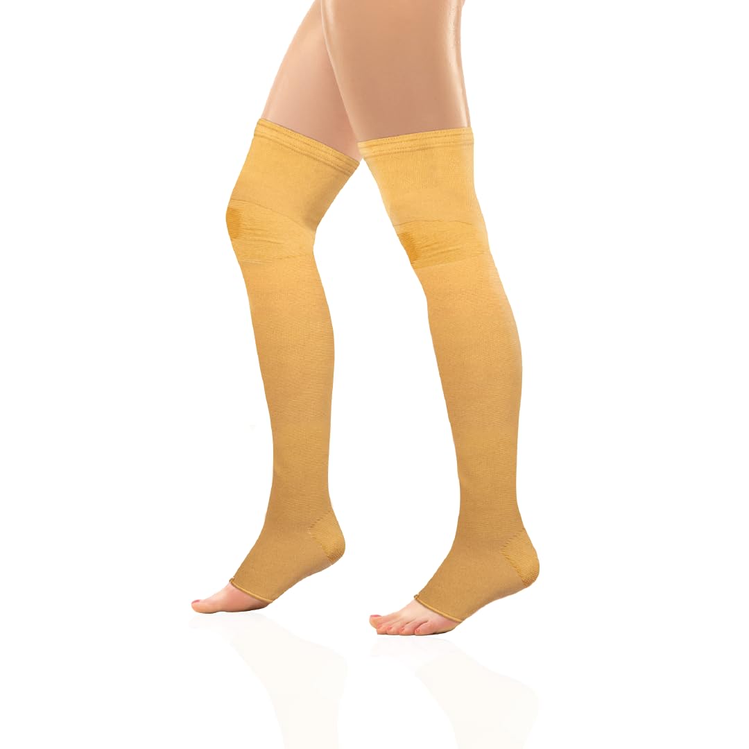 VISSCO MEDICAL COMPRESSION STOCKINGS (ABOVE KNEE) - BEIGE