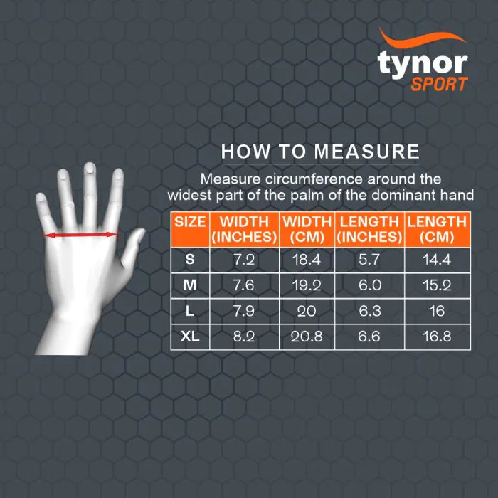 TYNOGRIP GYM GLOVES WITH SUPPORT