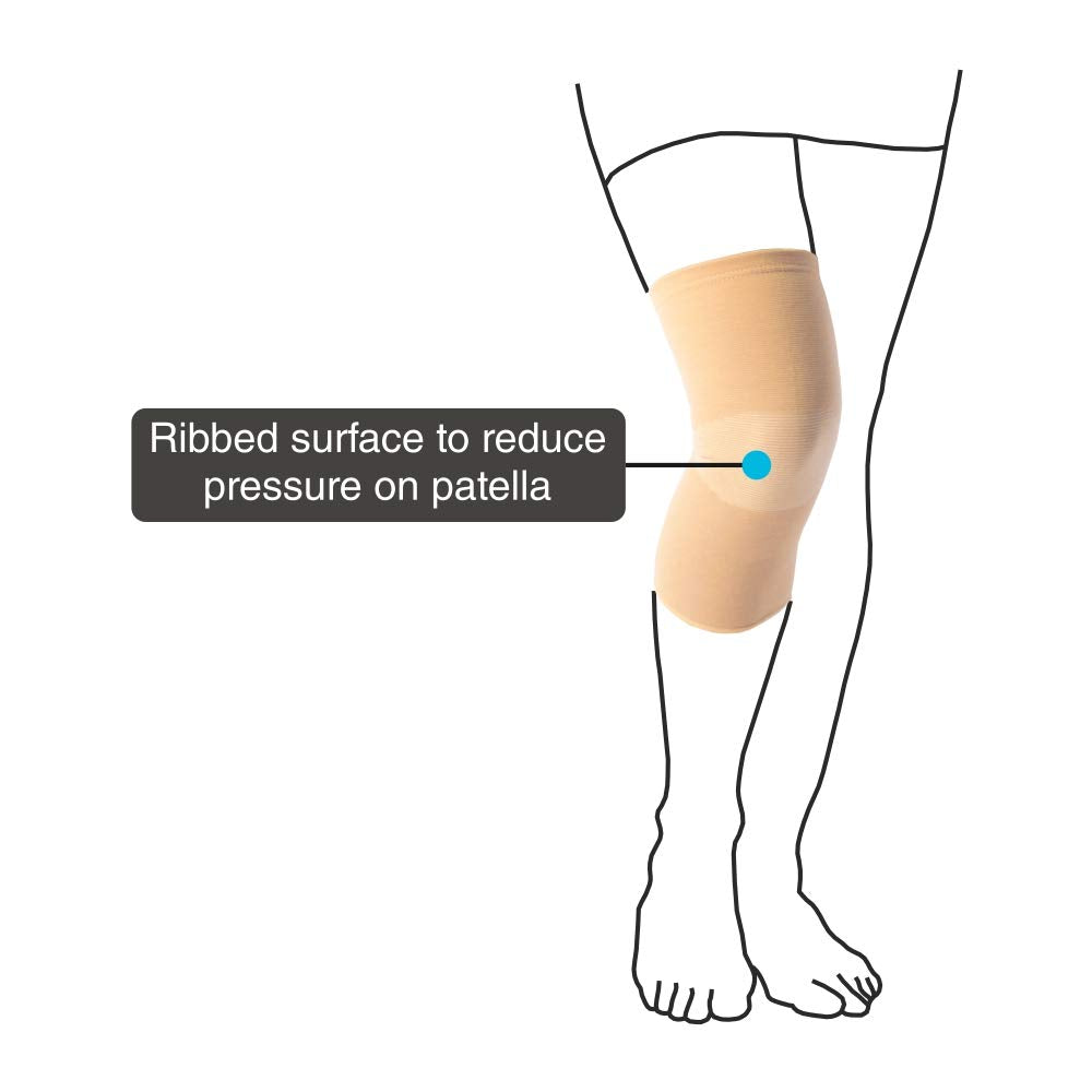 VISSCO PATELLA ELASTICATED KNEE CAP (BEIGE)