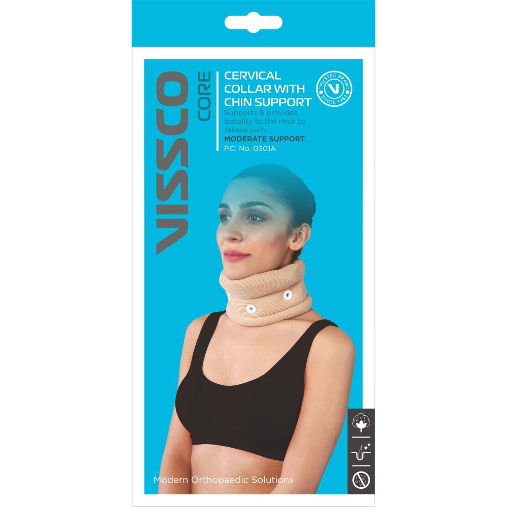 VISSCO CERVICAL COLLAR WITH CHIN SUPPORT