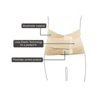 VISSCO SACRO LUMBAR BELT 12" BLACK STRAP