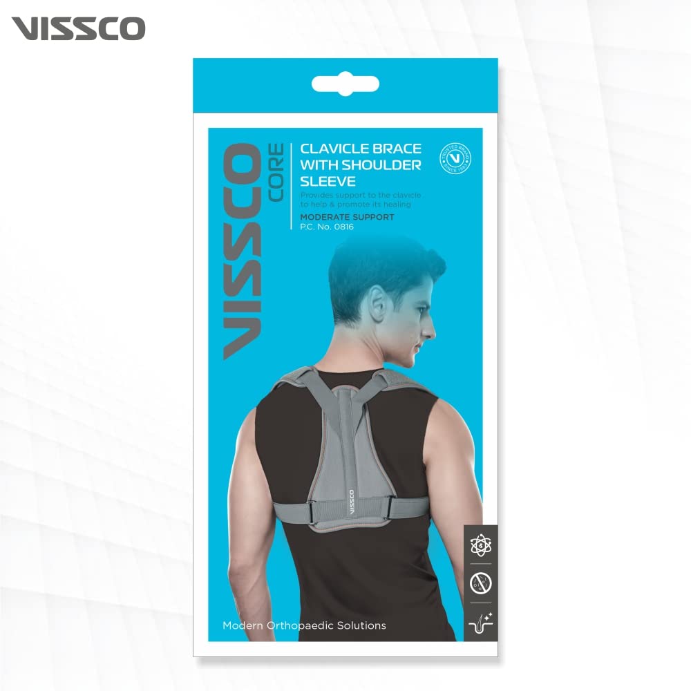 VISSCO CLAVICLE BRACE WITH SHOULDER SLEEVE
