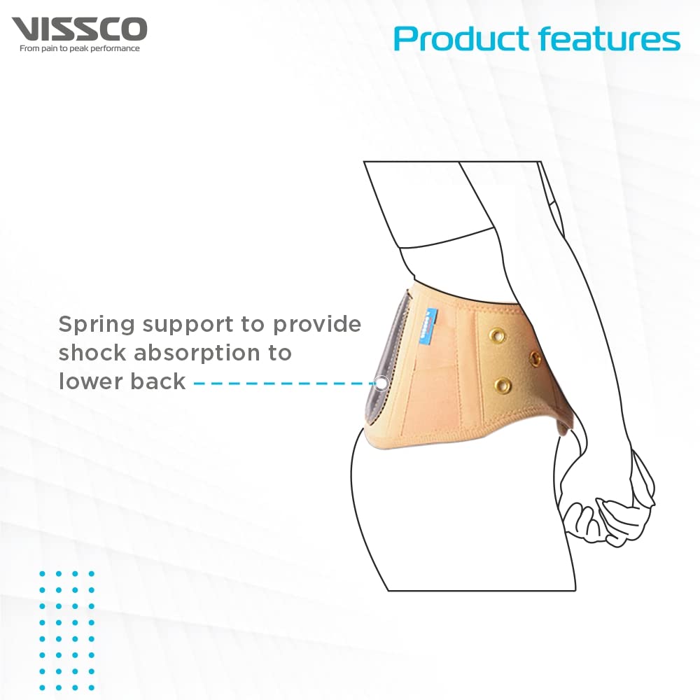 VISSCO ORTHOPAEDIC BACK SPRING SUPPORT - BEIGE