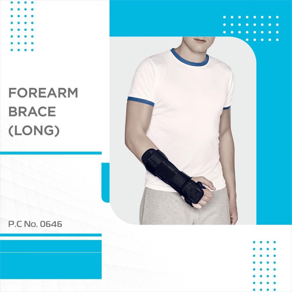 VISSCO FOREARM BRACE- LONG (BLACK)
