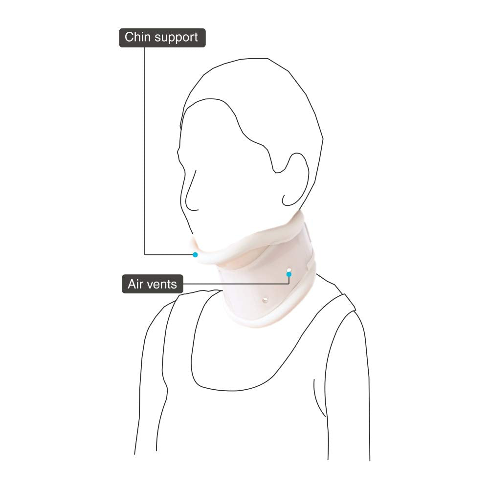 VISSCO FIRM CERVICAL COLLAR WITH CHIN SUPPORT