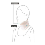 VISSCO FIRM CERVICAL COLLAR WITH CHIN SUPPORT