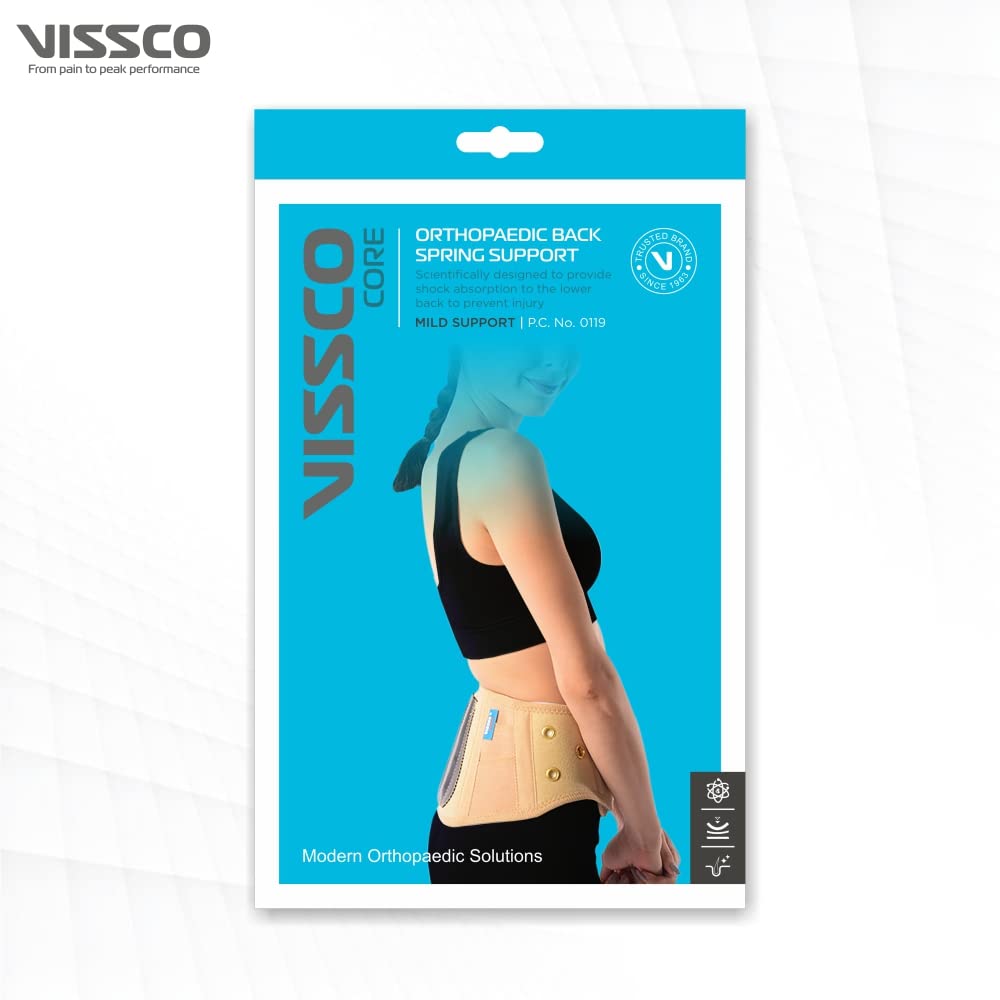 VISSCO ORTHOPAEDIC BACK SPRING SUPPORT - BEIGE