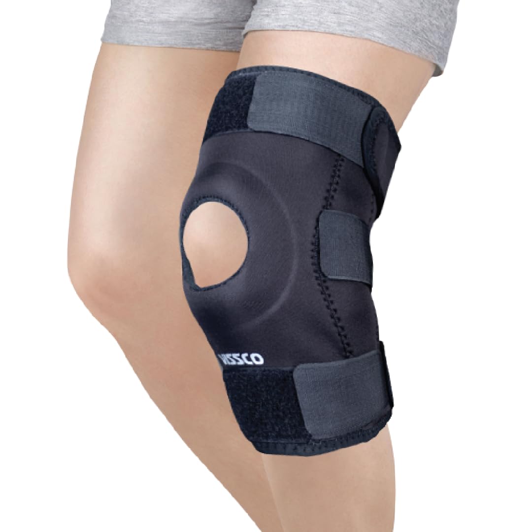 VISSCO FUNCTIONAL KNEE WRAP ( BLACK )