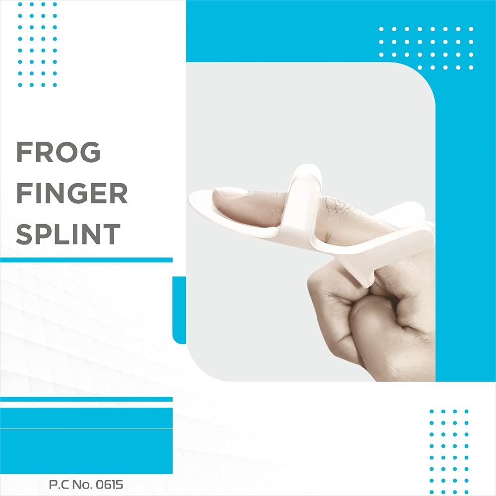 VISSCO FINGER SPLINT | FIRM FINGER SUPPORT FOR METACARPAL FRACTURE (WHITE)