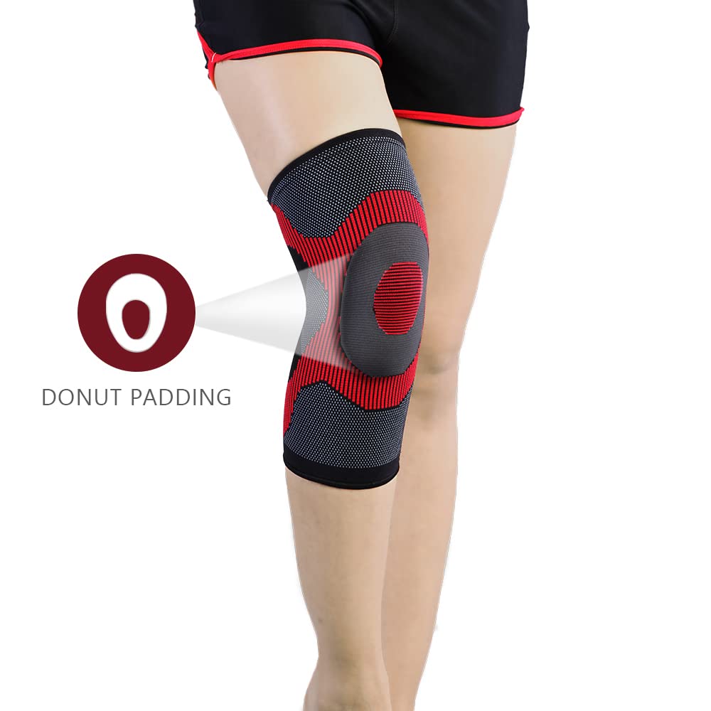 VISSCO 3D KNEE CAP WITH DONUT PADDING (SINGLE PIECE)