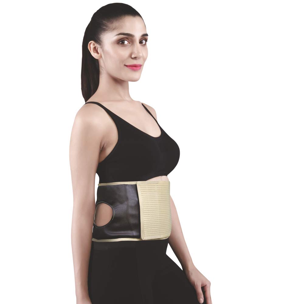 VISSCO COLOSTOMY BELT 9" POST PREGNENCY - BEIGE