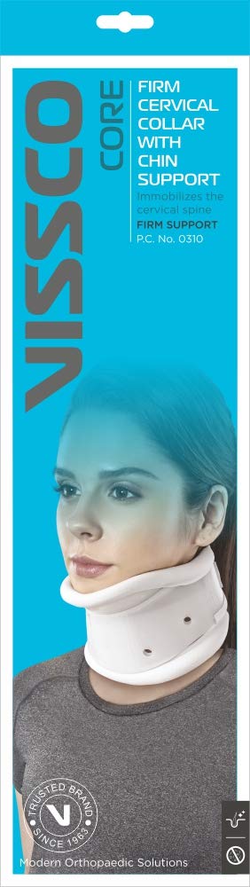 VISSCO FIRM CERVICAL COLLAR WITH CHIN SUPPORT
