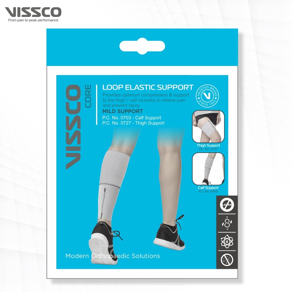 VISSCO LOOP ELASTIC SUPPORT (THIGH SUPPORT) - GREY