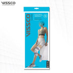 VISSCO STRACHABLE HINGED ELASTC WITH OPEN PATELLA - GREY (SINGLE PIECE)