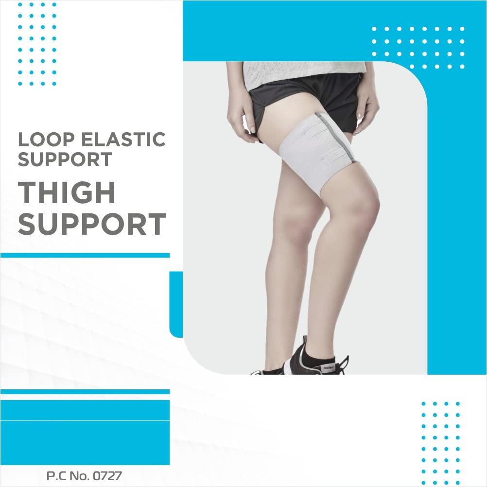 VISSCO LOOP ELASTIC SUPPORT (THIGH SUPPORT) - GREY