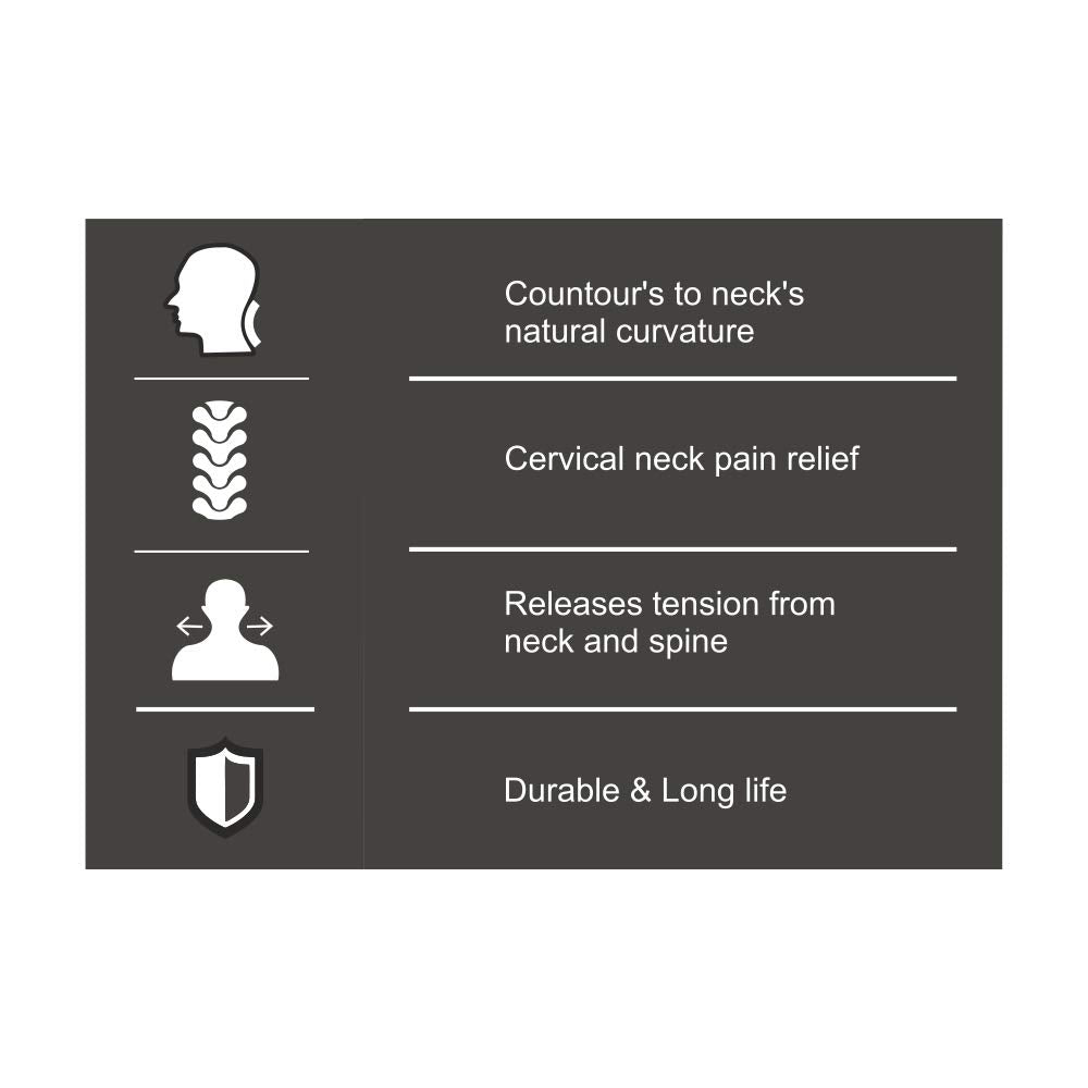 VISSCO CERVICAL CONTOURED PILLOW | PREVENTS CERVICAL (GREY)