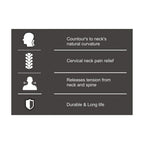 VISSCO CERVICAL CONTOURED PILLOW | PREVENTS CERVICAL (GREY)