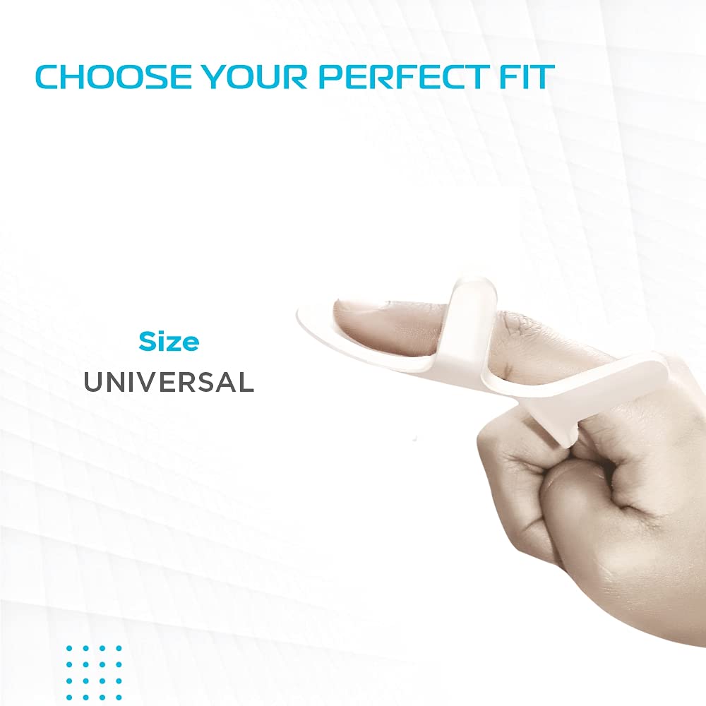 VISSCO FINGER SPLINT | FIRM FINGER SUPPORT FOR METACARPAL FRACTURE (WHITE)