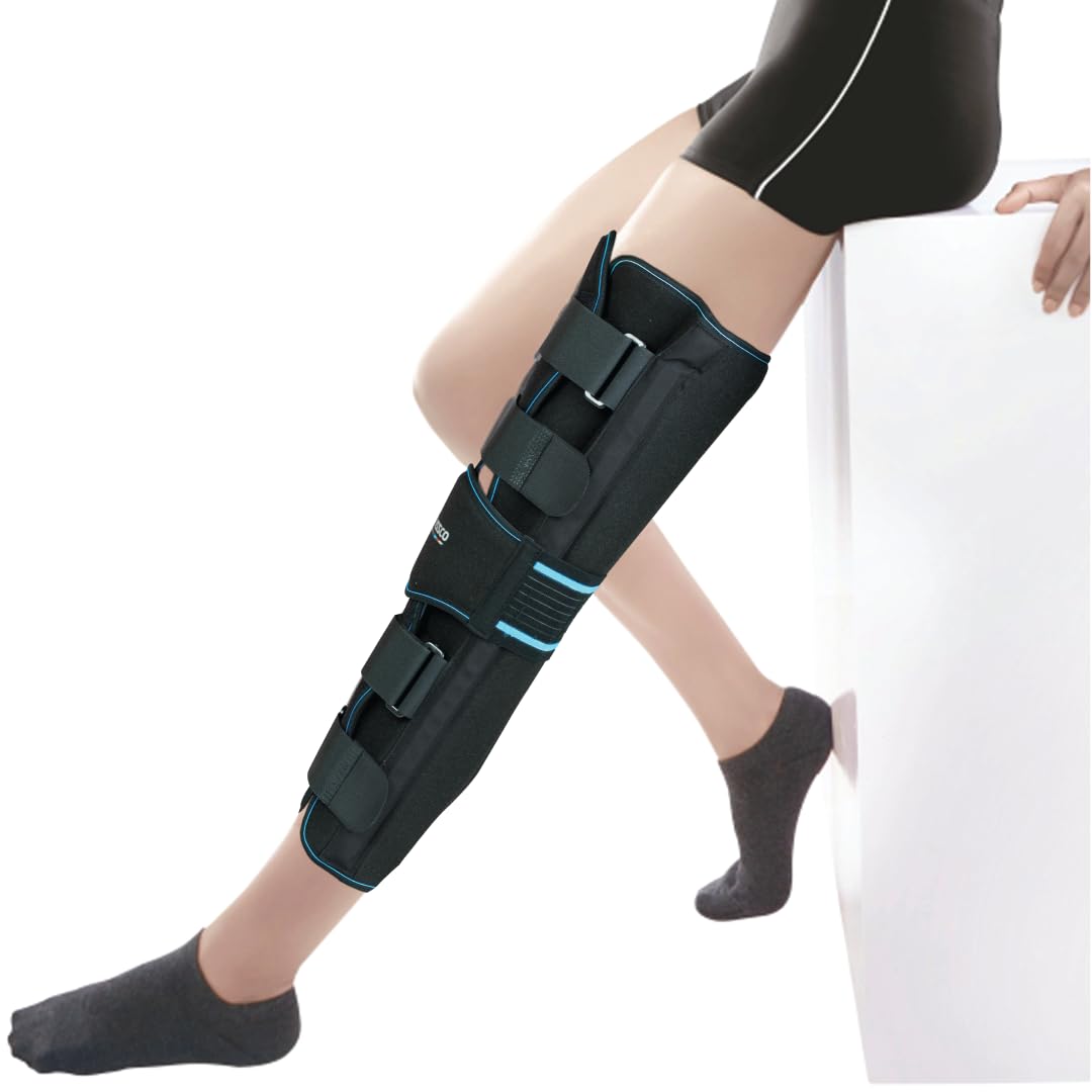 VISSCO KNEE STABLER - LONG (19" BRACE) | IDEAL FIRM KNEE SUPPORT THAT LIMITS KNEE MOTION- BLACK