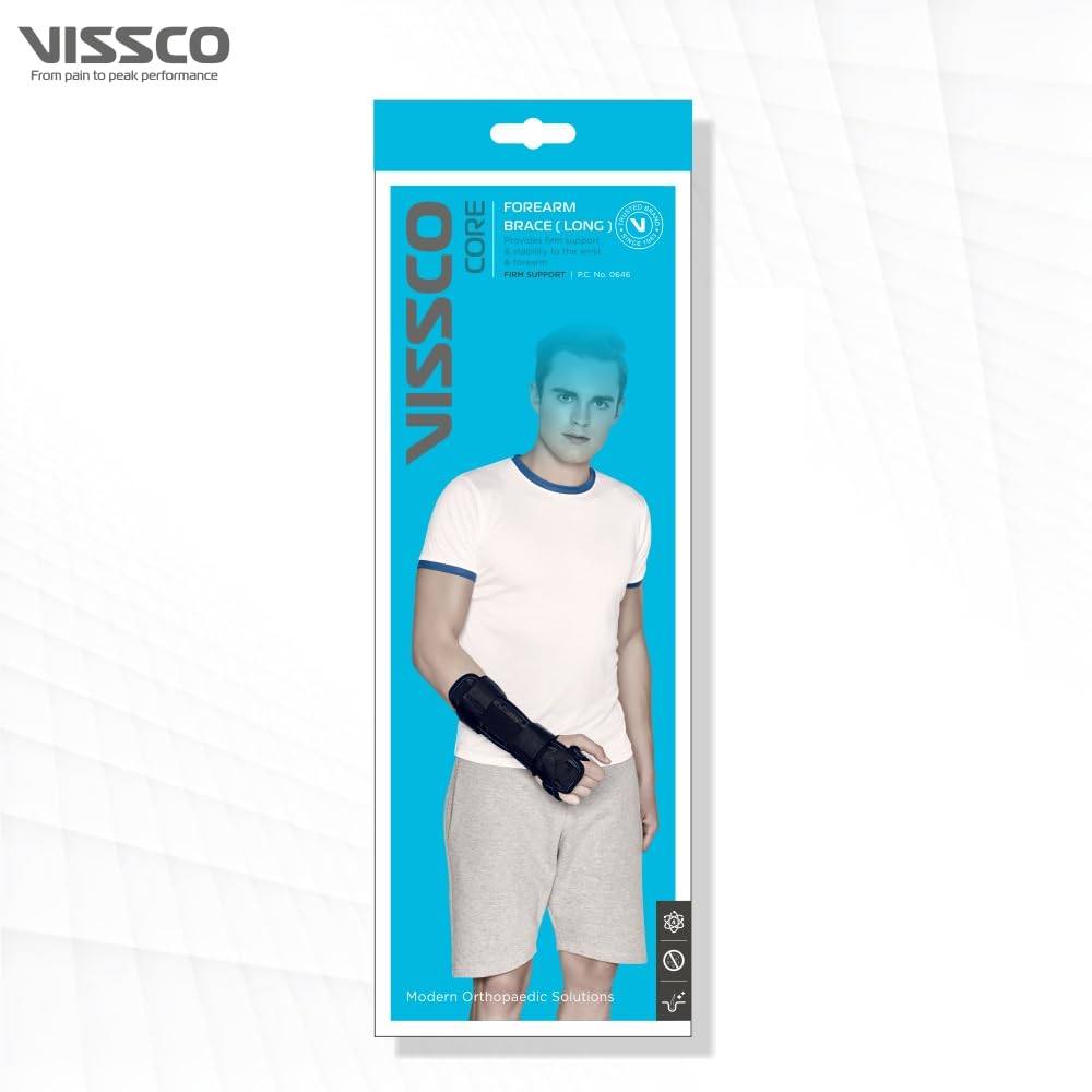 VISSCO FOREARM BRACE- LONG (BLACK)