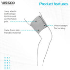 VISSCO LOOP ELASTIC SUPPORT (THIGH SUPPORT) - GREY