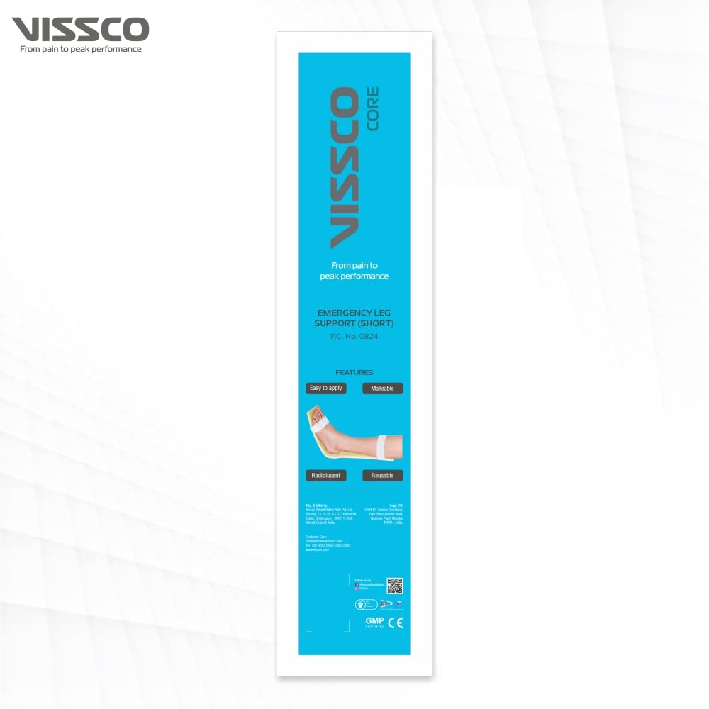 VISSCO EMERGENCY SPLINT - LEG (SHORT)- BEIGE