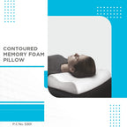 VISSCO CONTOURED MEMORY FOAM PILLOW (GREY)