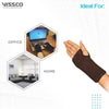 VISSCO CARPAL WRIST SUPPORT (MILD SUPPORT) WRIST SUPPORT WITH SPLINTS FOR FIRM POSITION (BLACK)