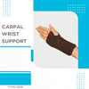 VISSCO CARPAL WRIST SUPPORT (MILD SUPPORT) WRIST SUPPORT WITH SPLINTS FOR FIRM POSITION (BLACK)