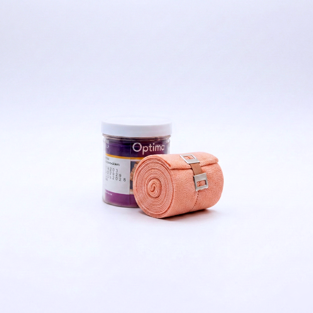 OPTIMA MEDITECH SOFT COTTON PREMIUM CREPE BANDAGE FOR PAIN RELIEF