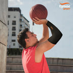 UV Protection Arm Sleeve, Black & Orange, UN, 1 Unit