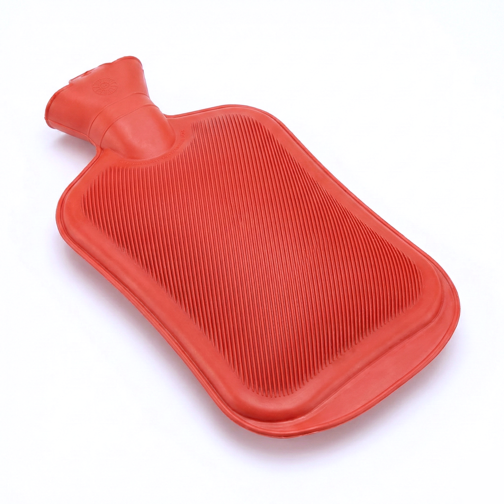 OPTIMA 2L HOT WATER BOTTLE ( RED ) FOR PAIN RELIEF – LEAK -PROOF, DURABLE & FLEXIBLE