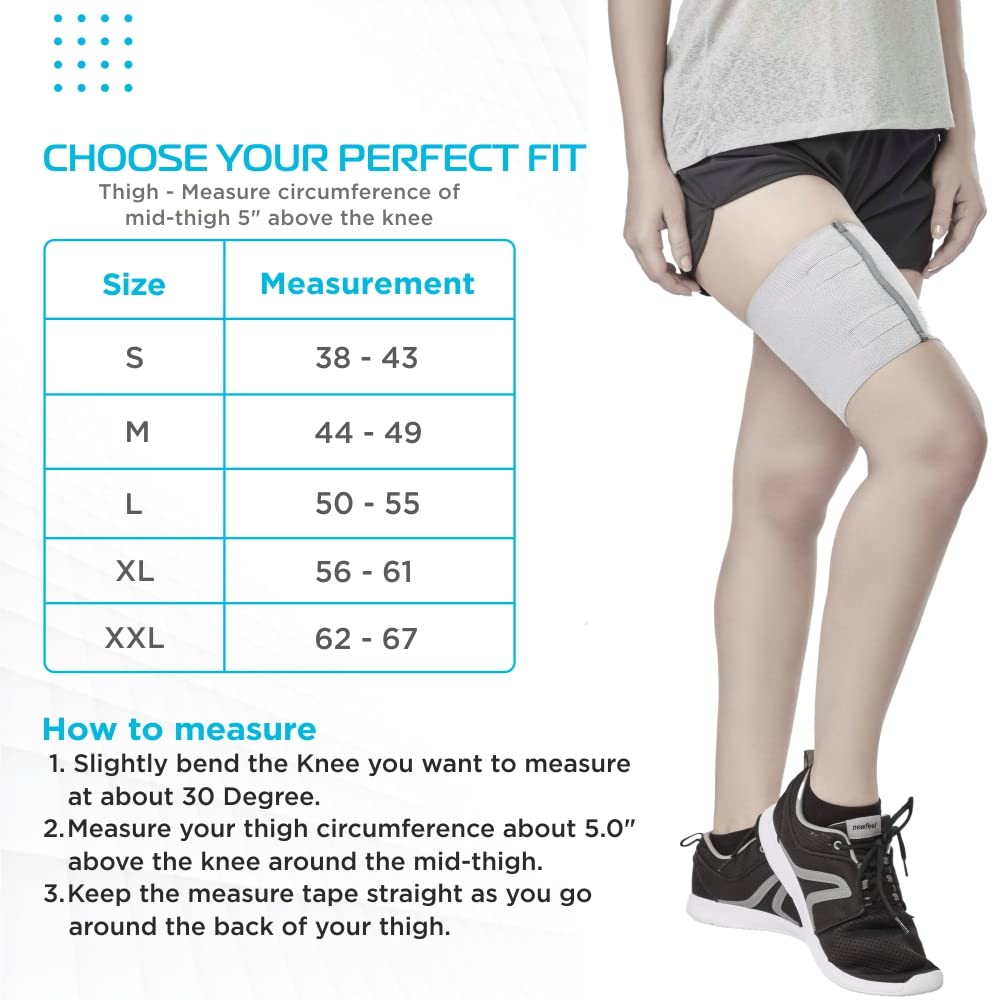 VISSCO LOOP ELASTIC SUPPORT (THIGH SUPPORT) - GREY
