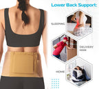 VISSCO MAGNETIC BACK SUPPORT FOR THE LUMBAR SPINE | BACK INJURY (BEIGE)